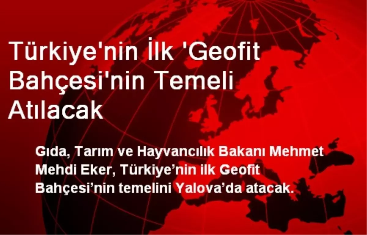 Türkiye\'nin İlk \'Geofit Bahçesi\'nin Temeli Atılacak