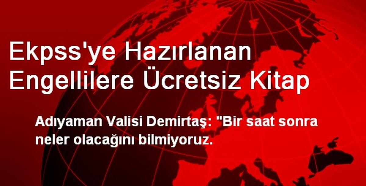 Ekpss\'ye Hazırlanan Engellilere Ücretsiz Kitap