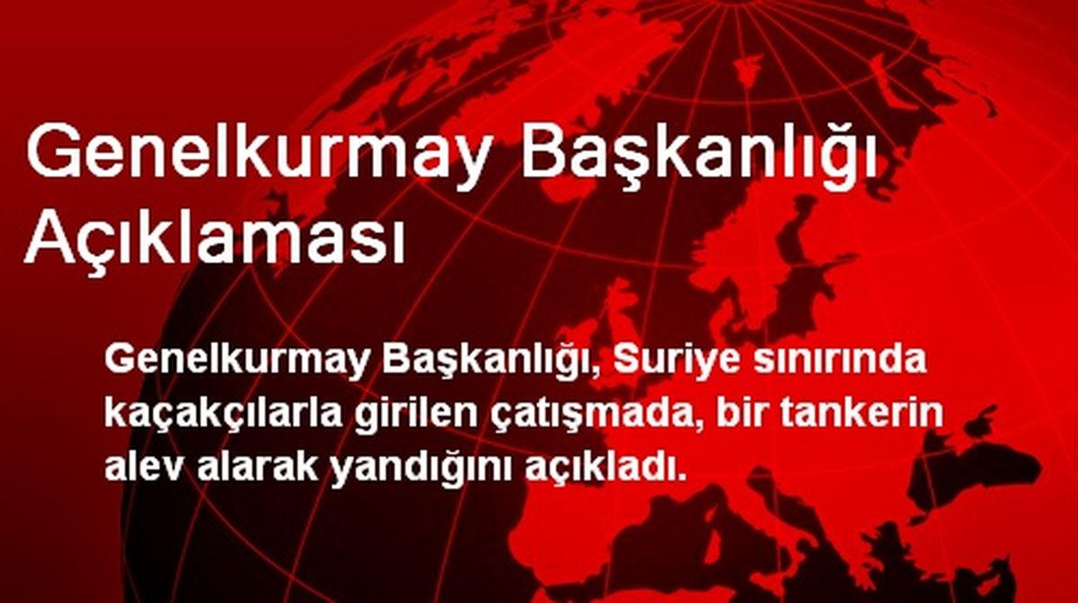 Genelkurmay Başkanlığı Açıklaması
