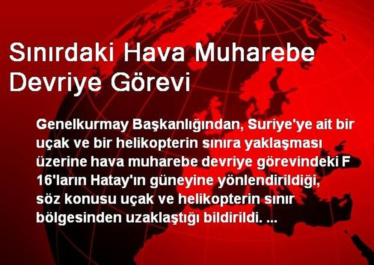 Sınırdaki Hava Muharebe Devriye Görevi