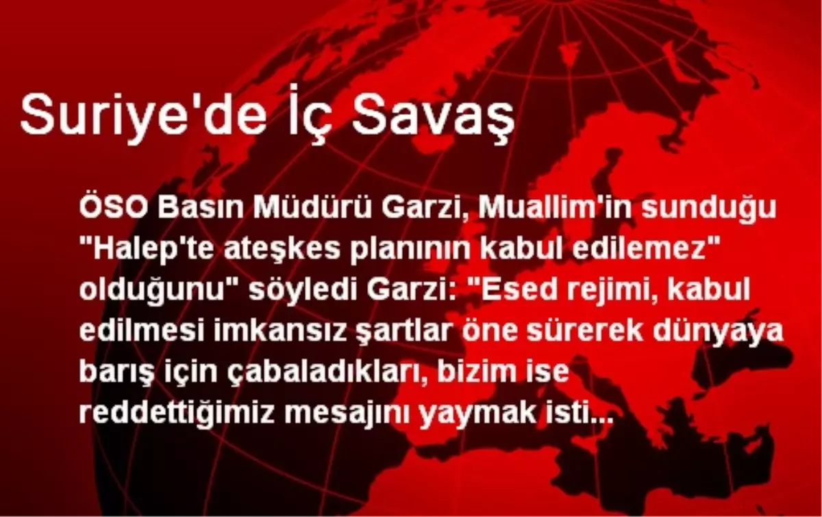 Suriye\'de İç Savaş