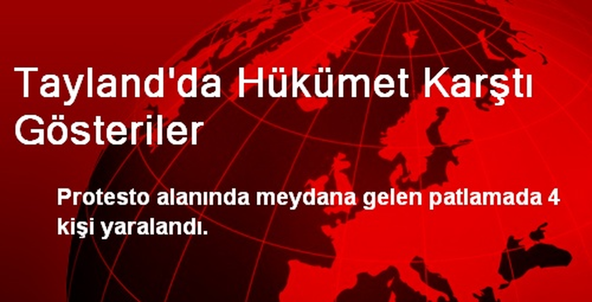 Tayland\'da Hükümet Karştı Gösteriler