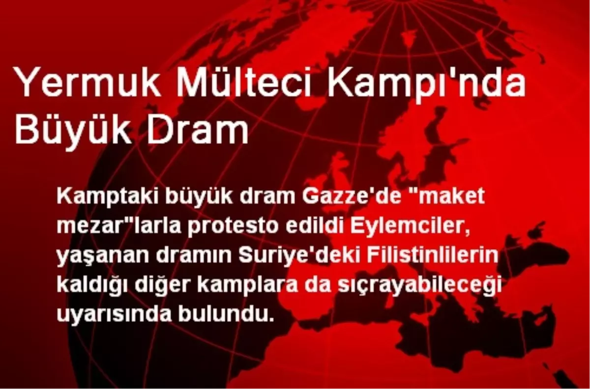 Yermuk Mülteci Kampı\'nda Büyük Dram