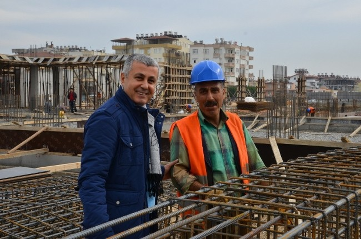 Manavgat Kültür Merkezi İnşaatı Devam Ediyor