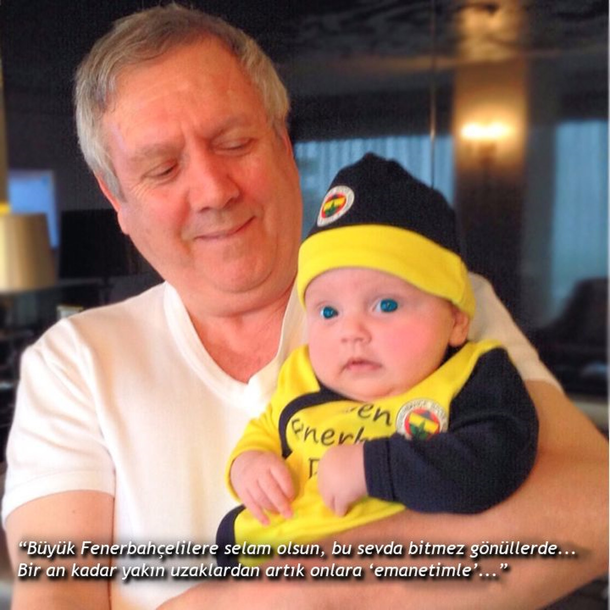 Aziz Yıldırım'ın 4 Aylık Kızı Yaz ile Fotoğrafı Paylaşıldı