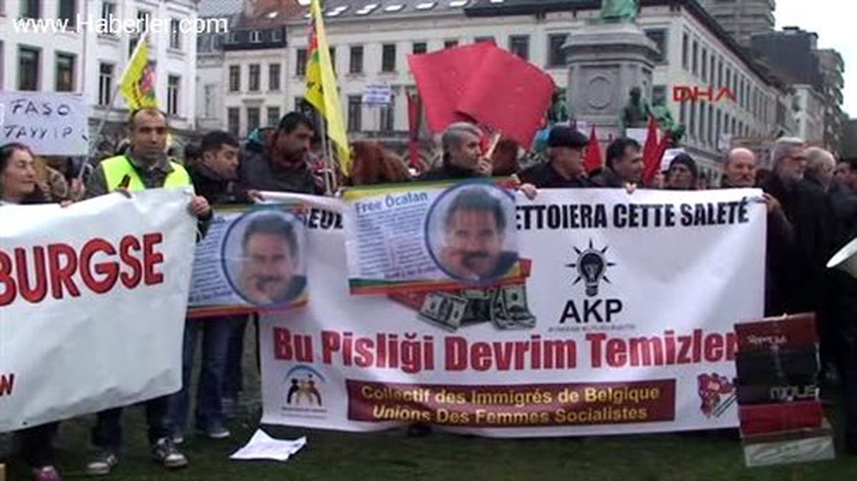 Başbakan Erdoğan Brüksel\'de Protesto Edildi