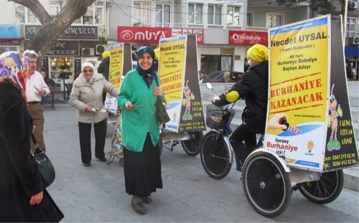 Burhaniye\'de Bisiklet Timi ile Aday Tanıtımı