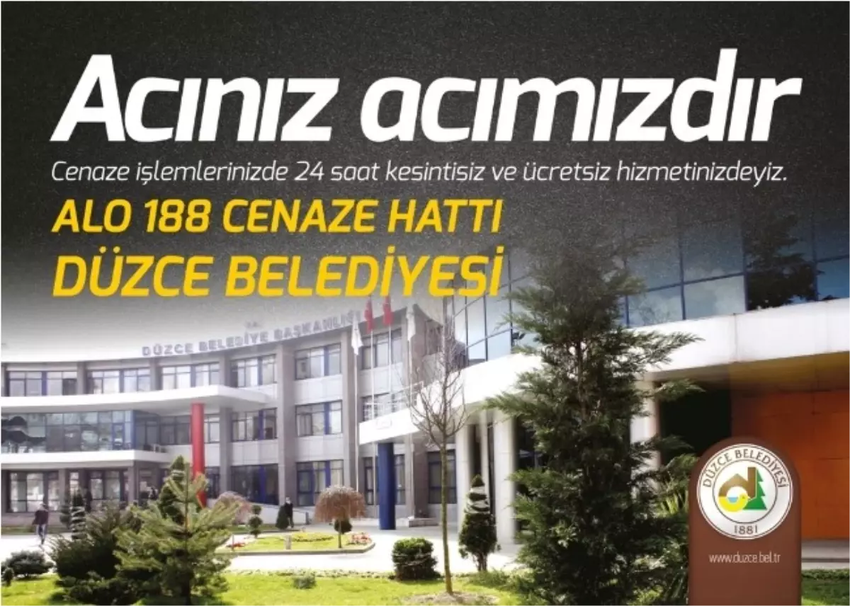 Düzce Belediyesinden Ücretsiz Cenaze Hizmetleri