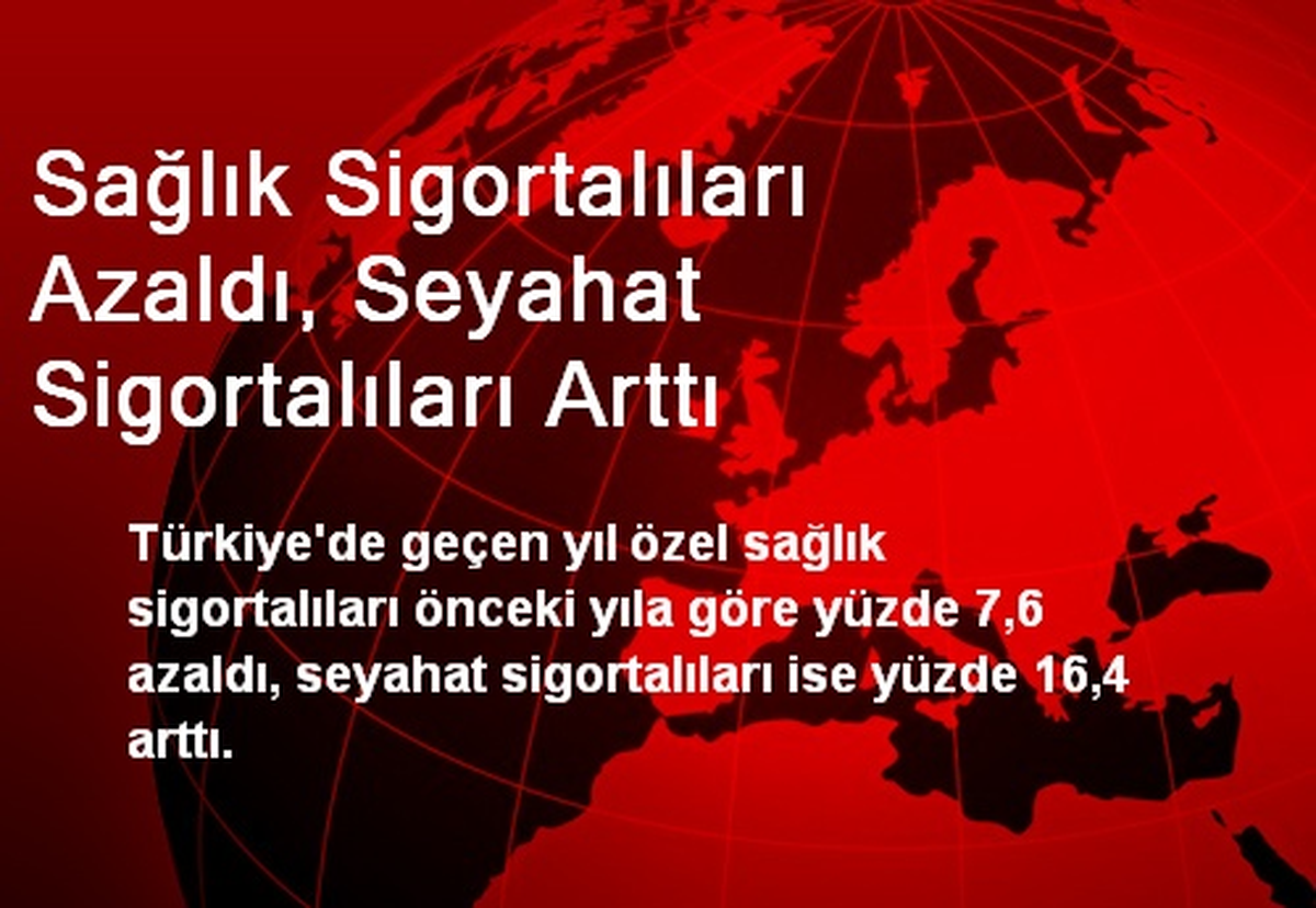 Sağlık Sigortalıları Azaldı, Seyahat Sigortalıları Arttı