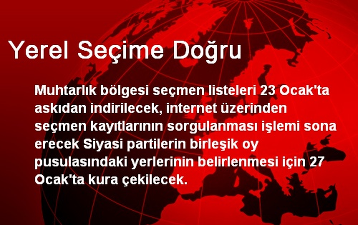 Yerel Seçime Doğru