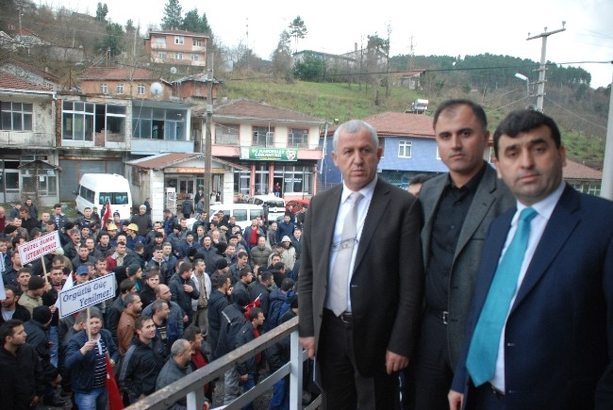 Zonguldak\'ta 600 TTK İşçisinden Taşerona Hayır Eylemi