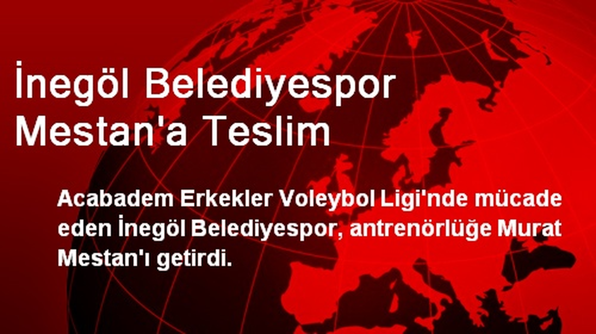 İnegöl Belediyespor Mestan\'a Teslim