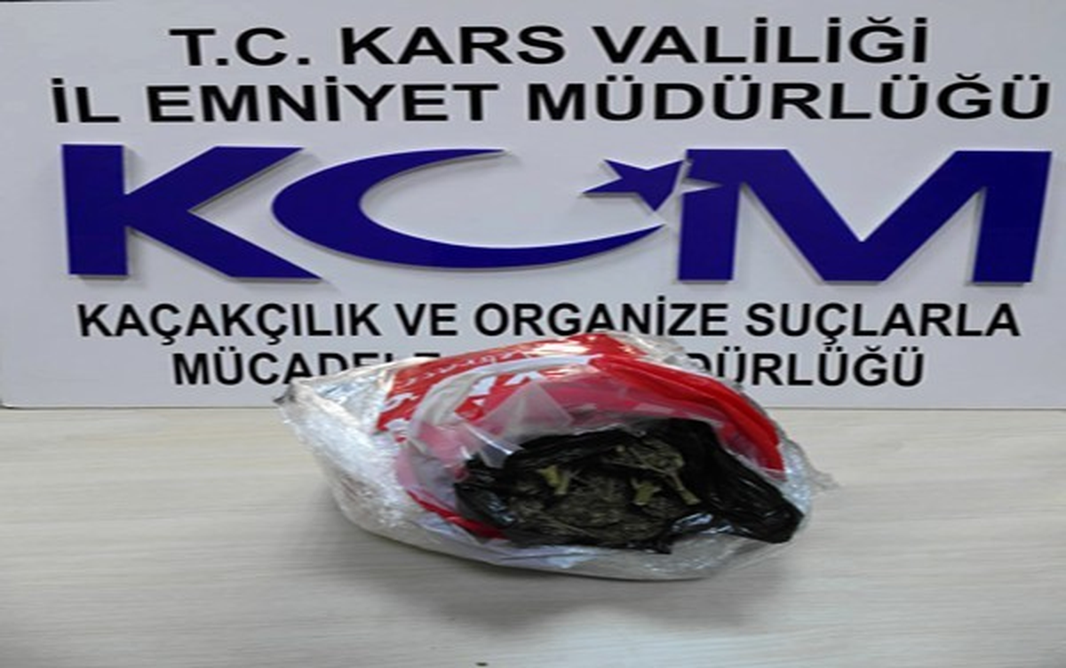 Kars\'ta 28 Kilo Esrar Ele Geçirildi