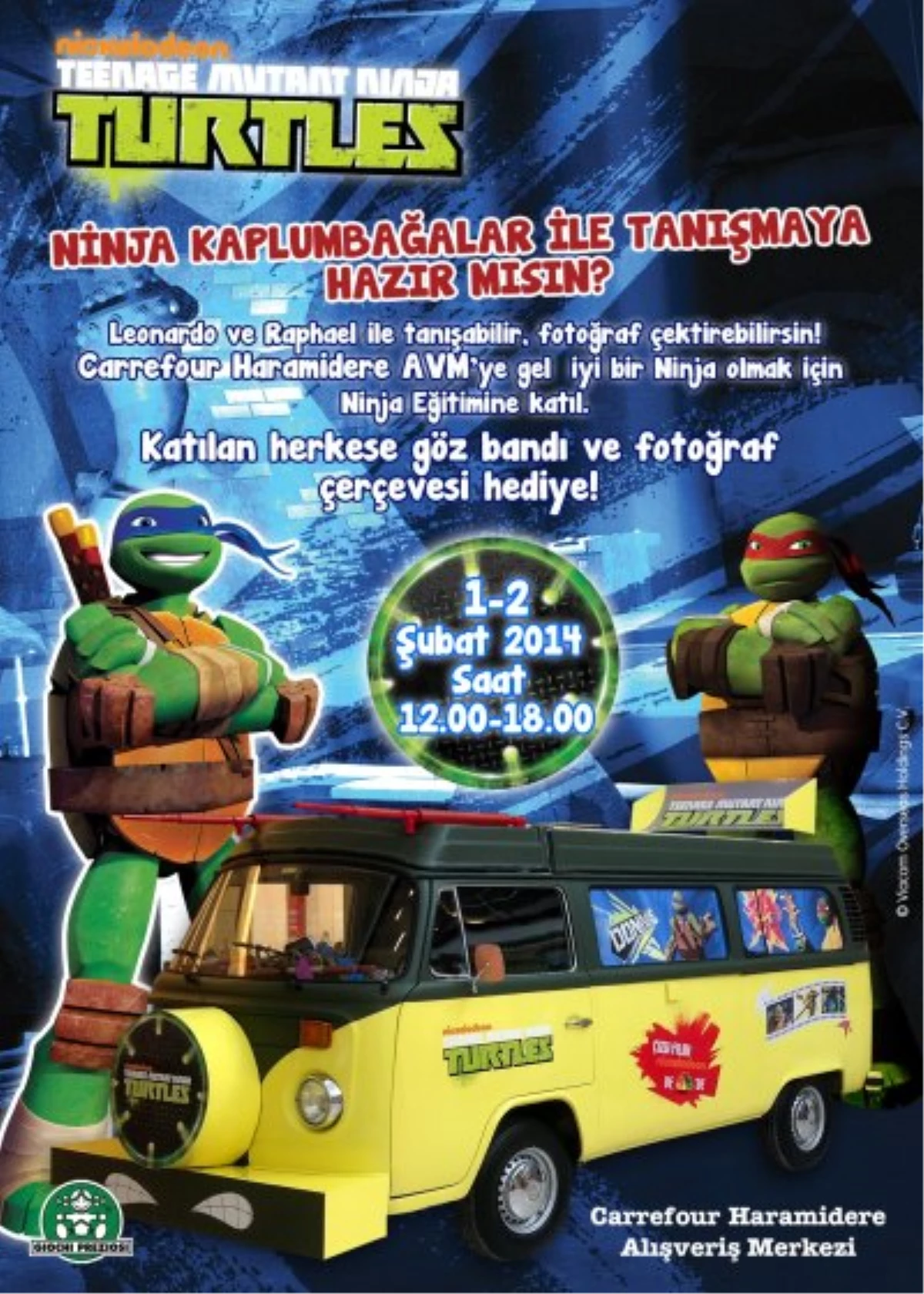 Ninja Kaplumbağalar Carrefour Haramidere AVM\'de