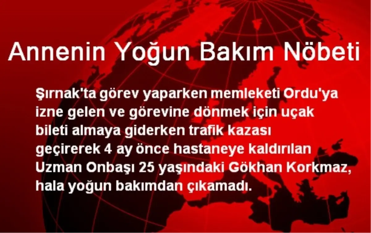 Annenin Yoğun Bakım Nöbeti