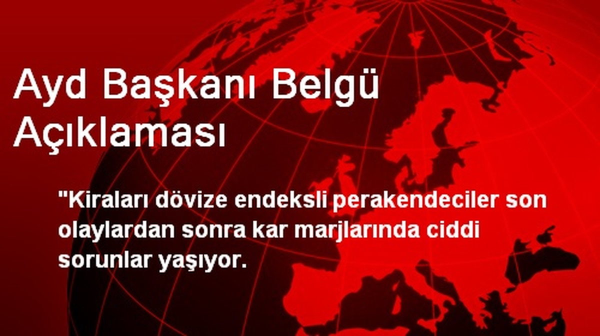 Ayd Başkanı Belgü Açıklaması