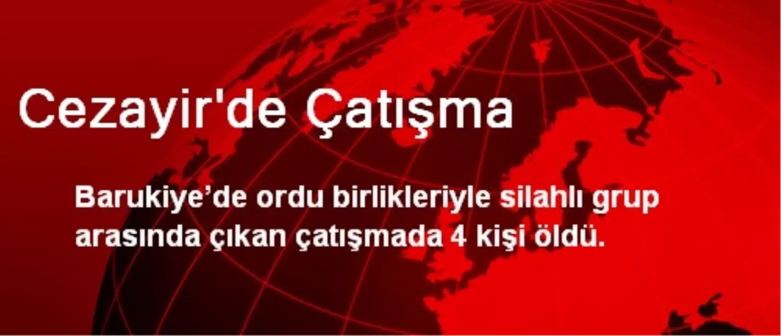 Cezayir\'de Çatışma