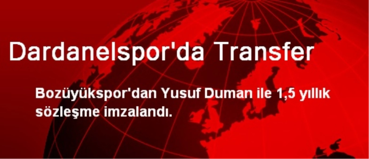 Dardanelspor\'da Transfer