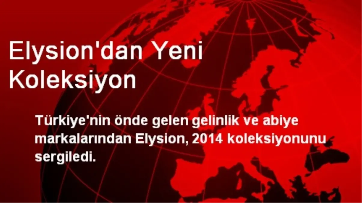 Elysion\'dan Yeni Koleksiyon