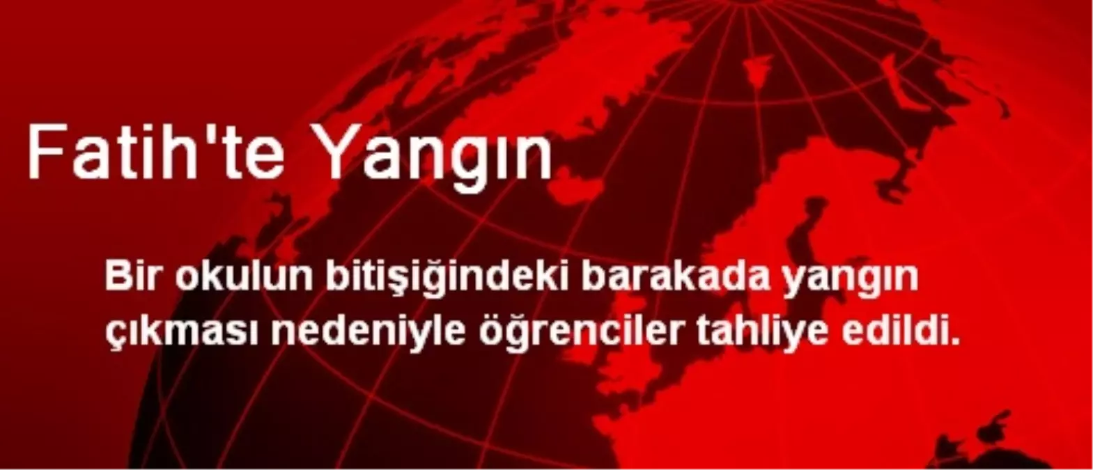 Fatih\'te Yangın