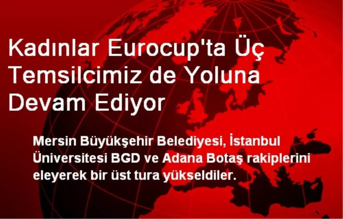 Kadınlar Eurocup\'ta Üç Temsilcimiz de Yoluna Devam Ediyor