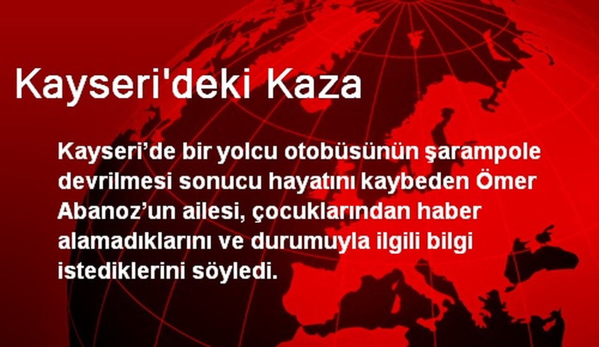 Kayseri\'deki Kaza