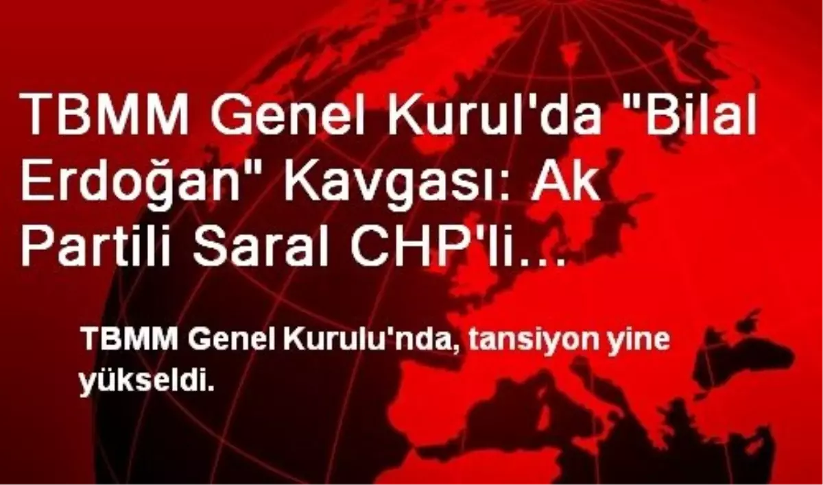 TBMM Genel Kurul\'da "Bilal Erdoğan" Kavgası: Ak Partili Saral CHP\'li Tezcan\'ı Yumrukladı