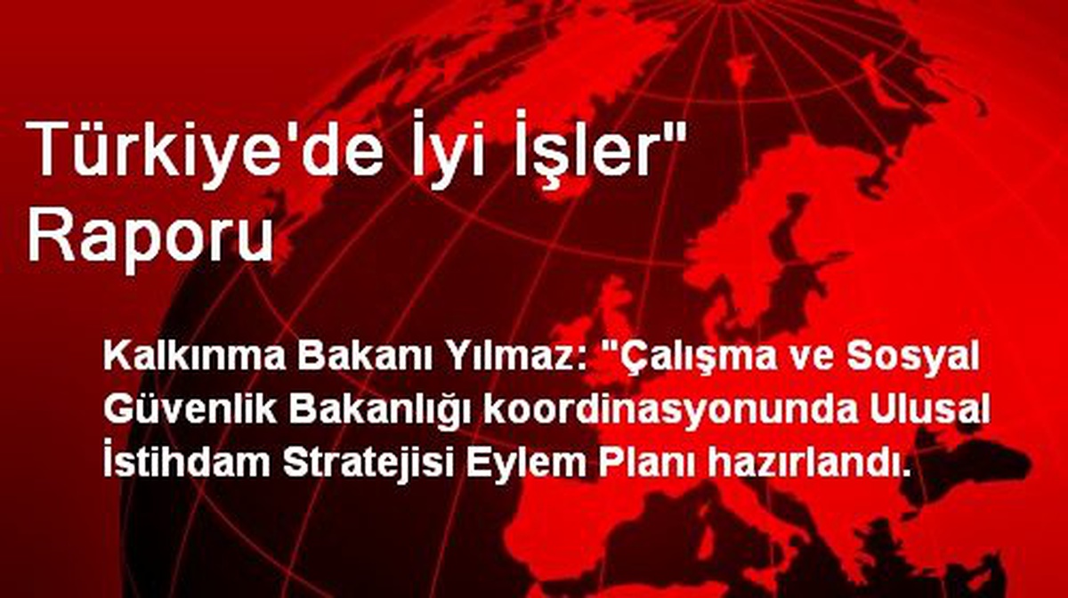 Türkiye\'de İyi İşler" Raporu