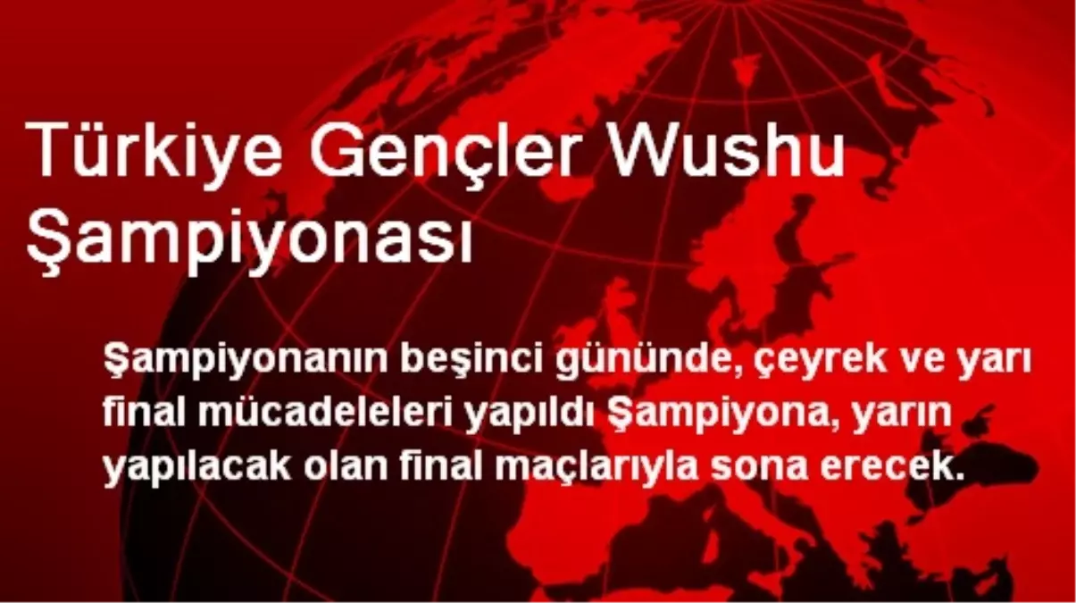 Türkiye Gençler Wushu Şampiyonası