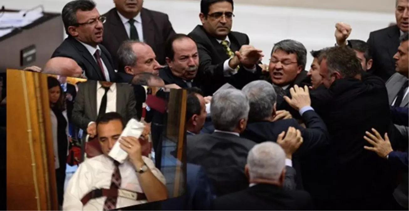 TBMM\'de Yumruklu Kavga: CHP\'li Vekil Hastanelik Oldu
