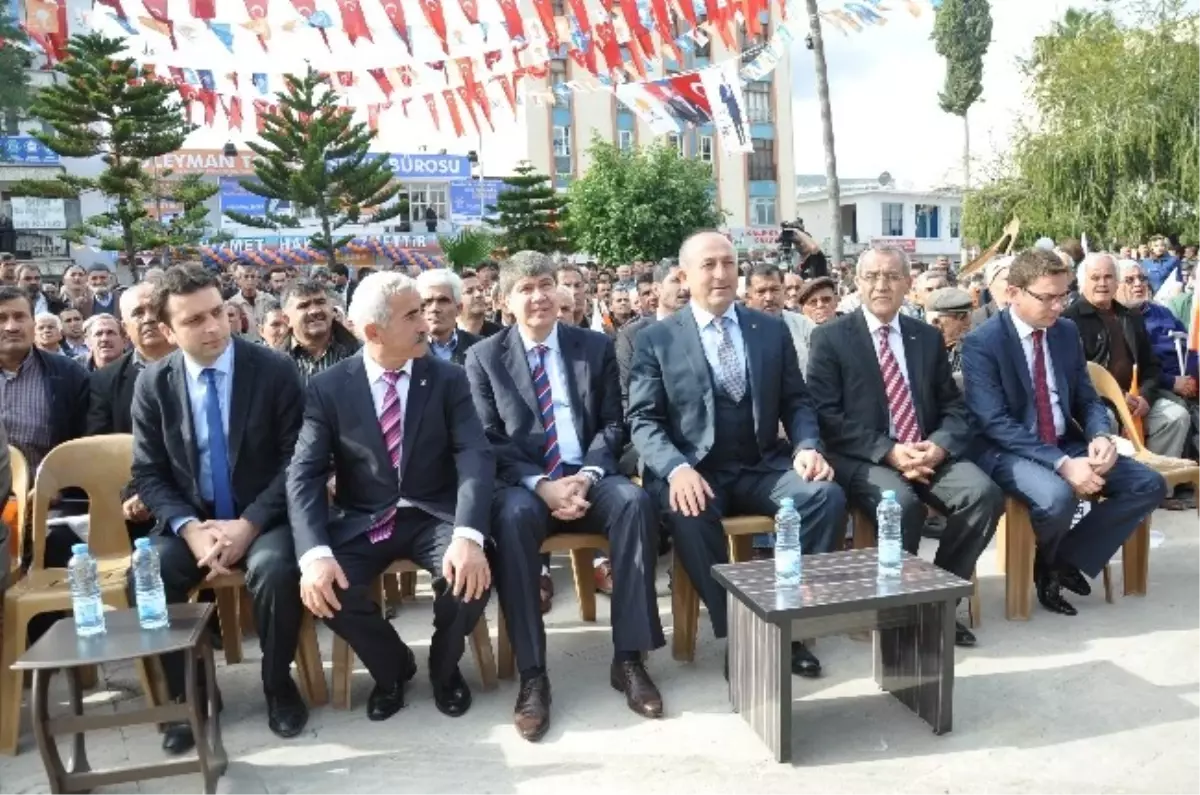 AB Bakanı Çavuşoğlu, Kaş ve Demre\'de Aday Tanıtımı Yaptı