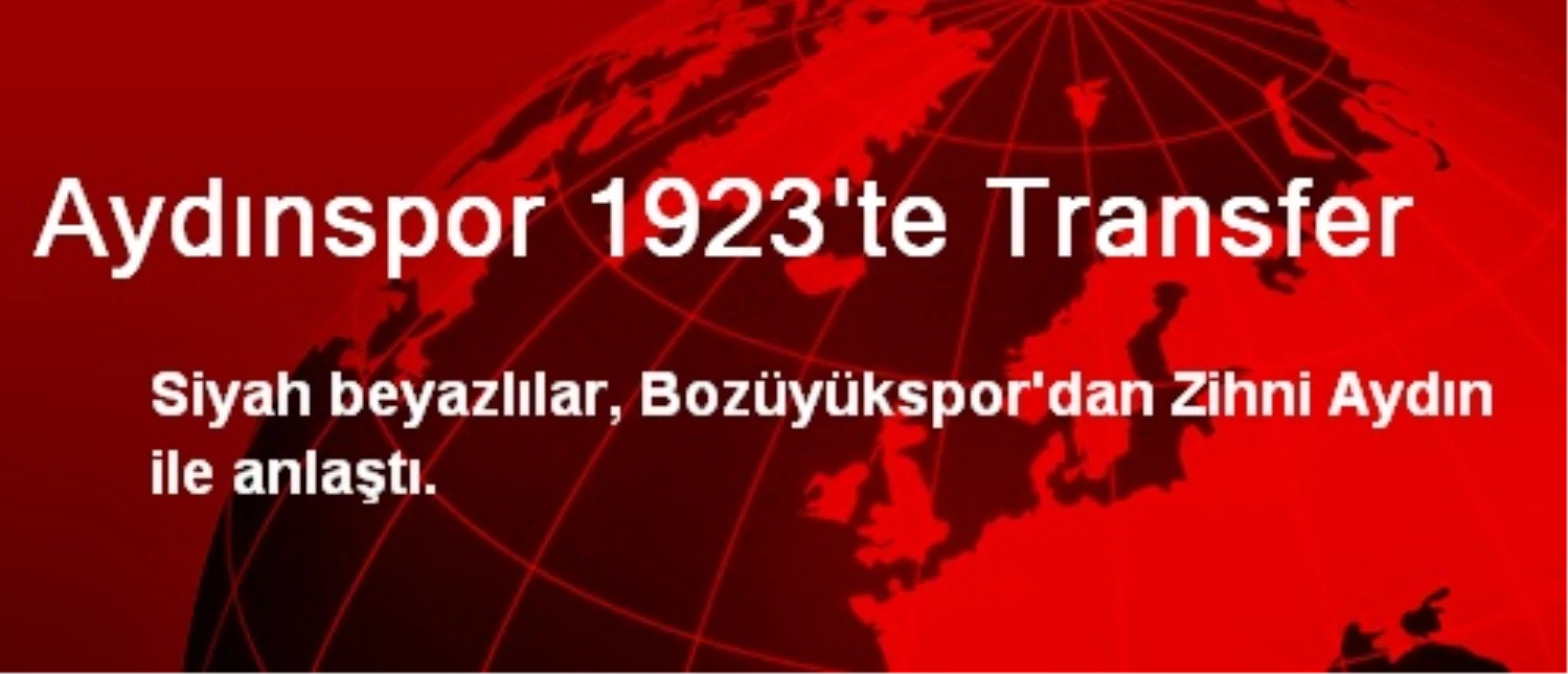 Aydınspor 1923\'te Transfer