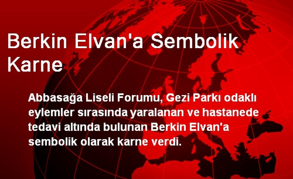Berkin Elvan\'a Sembolik Karne
