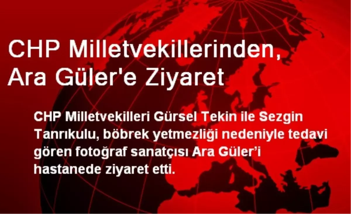 CHP Milletvekillerinden, Ara Güler\'e Ziyaret