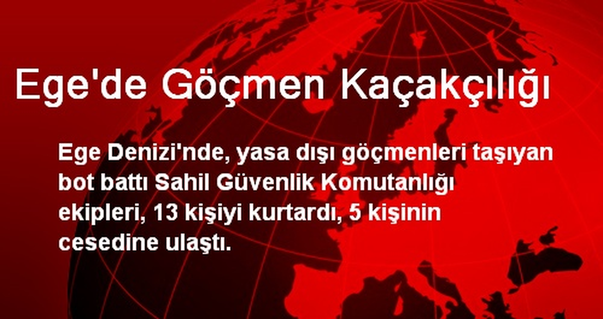 Ege\'de Göçmen Kaçakçılığı