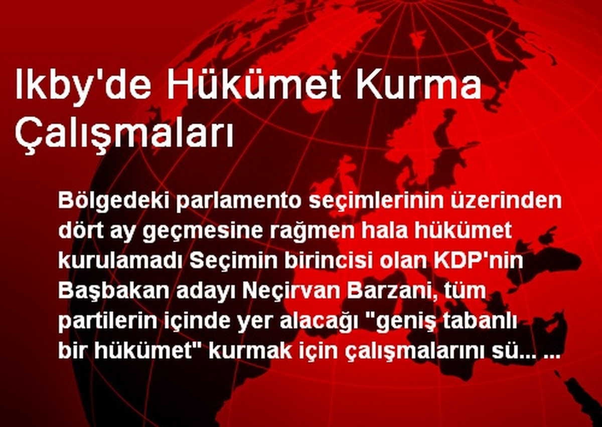 Ikby\'de Hükümet Kurma Çalışmaları