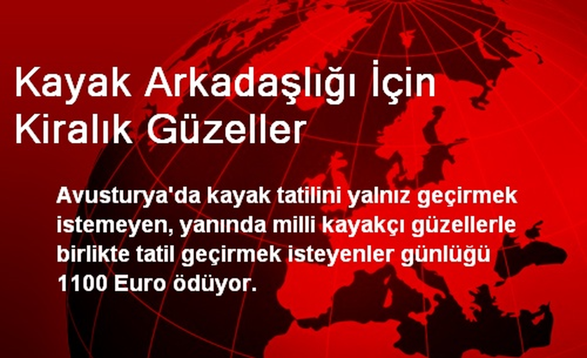Kayak Arkadaşlığı İçin Kiralık Güzeller
