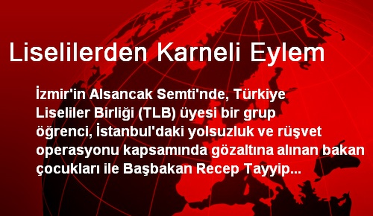 Liselilerden Karneli Eylem