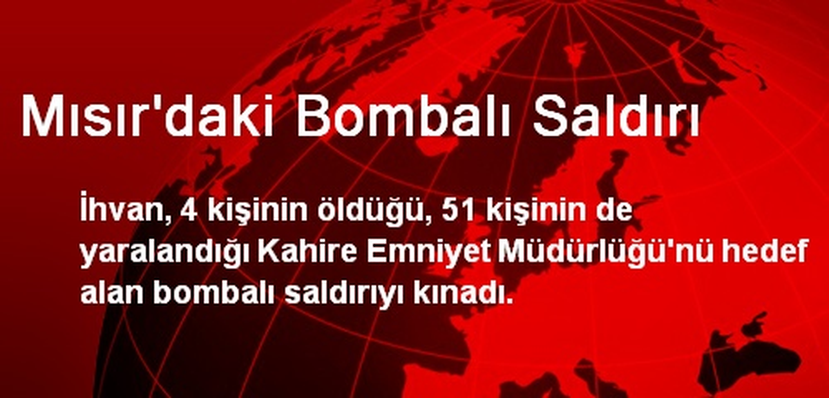 Mısır\'daki Bombalı Saldırı