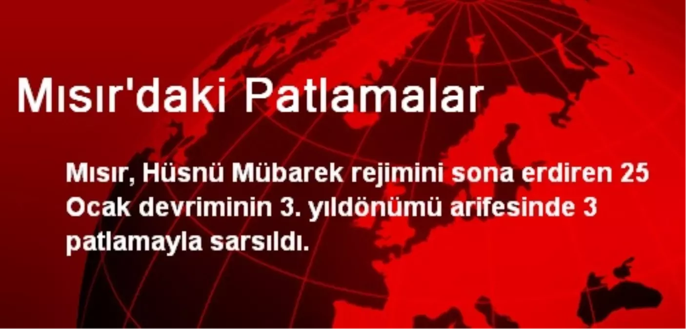 Mısır\'daki Patlamalar