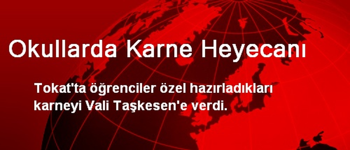 Okullarda Karne Heyecanı