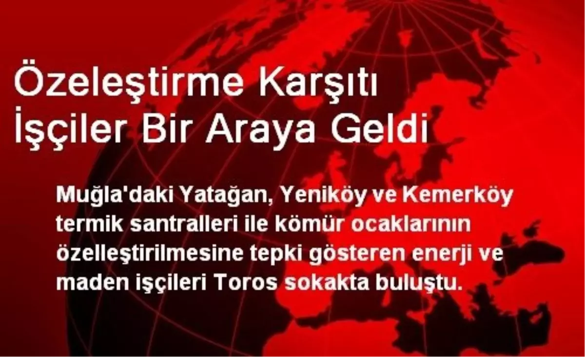 Özeleştirme Karşıtı İşçiler Bir Araya Geldi