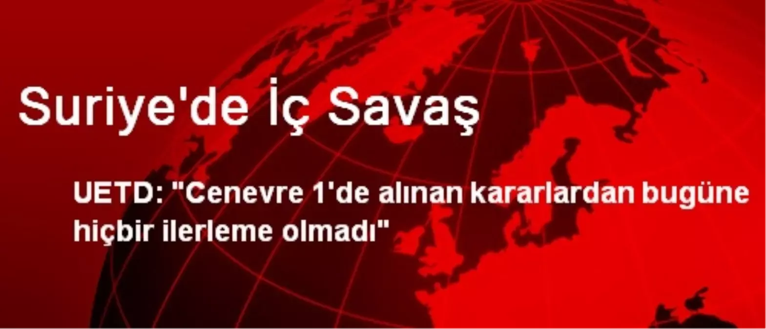 Suriye\'de İç Savaş