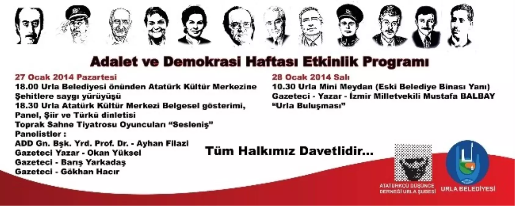 Urla, Demokrasi Şehitlerini Unutmadı