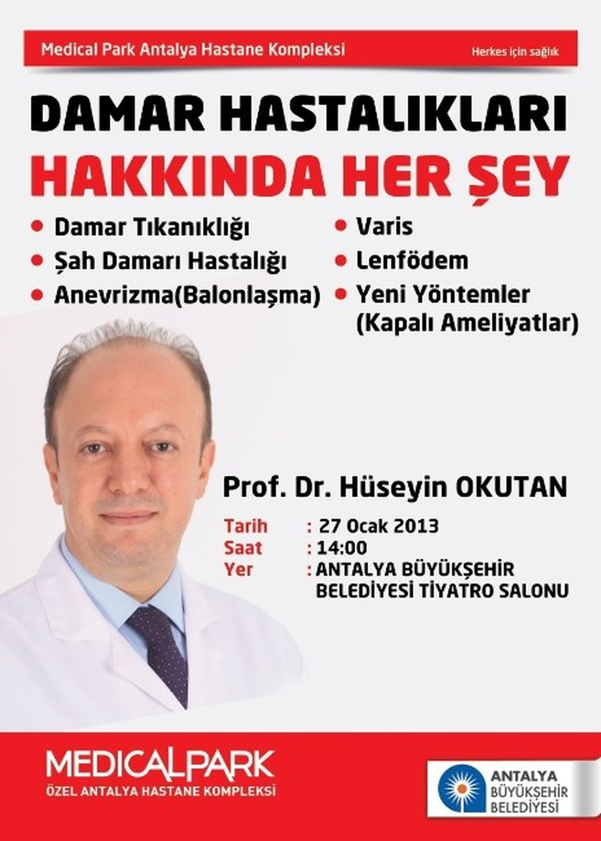Vatandaşlar Damar Hastalıkları Konusunda Bilgilendirilecek