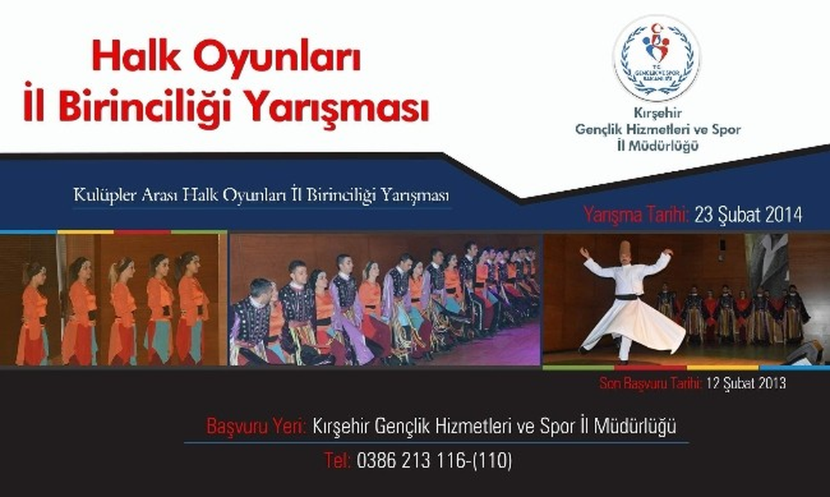 Kırşehir\'de Halk Oyunları Yarışması Düzenlenecek