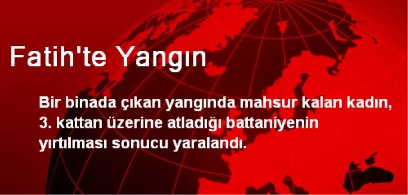 Fatih\'te Yangın