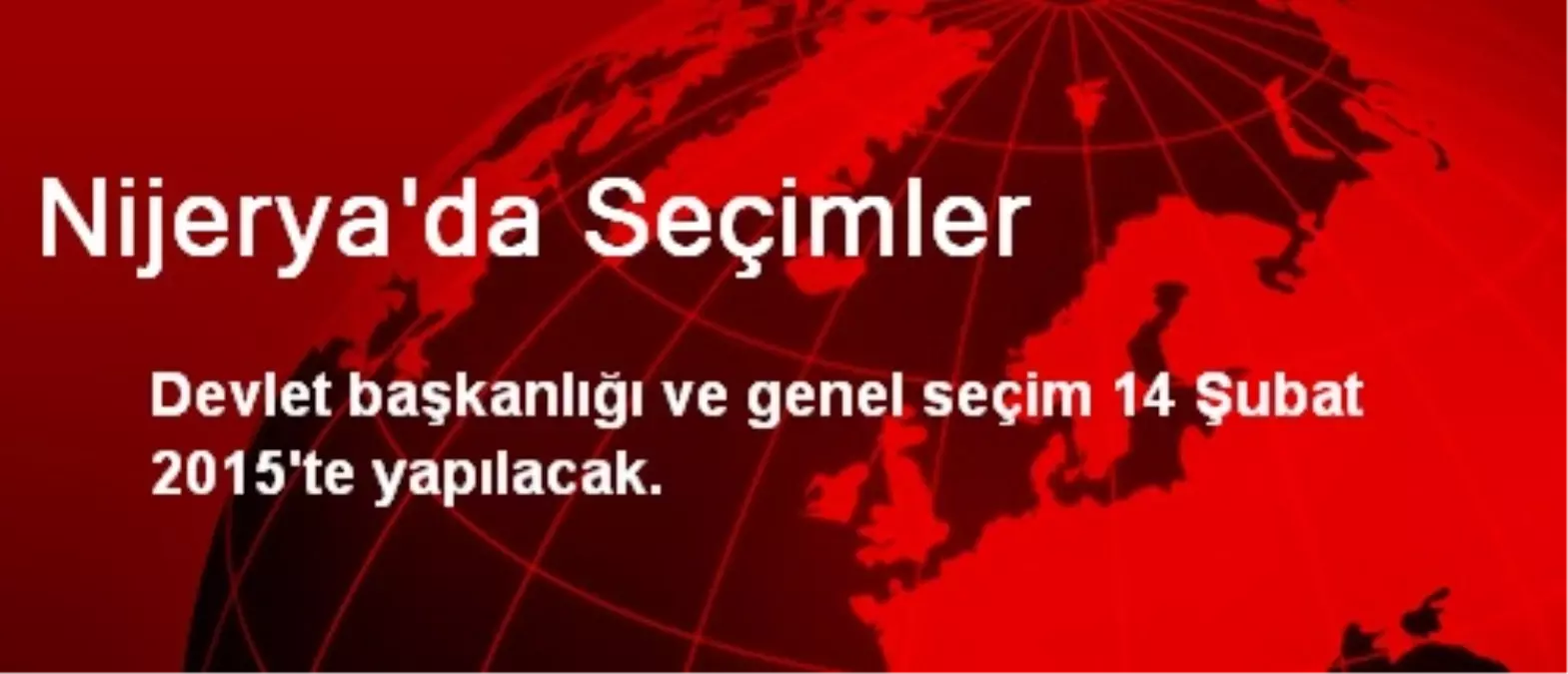 Nijerya\'da Seçimler