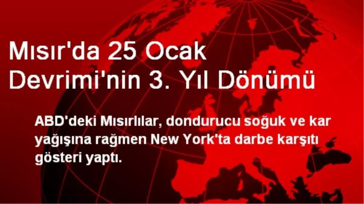 Mısır\'da 25 Ocak Devrimi\'nin 3. Yıl Dönümü