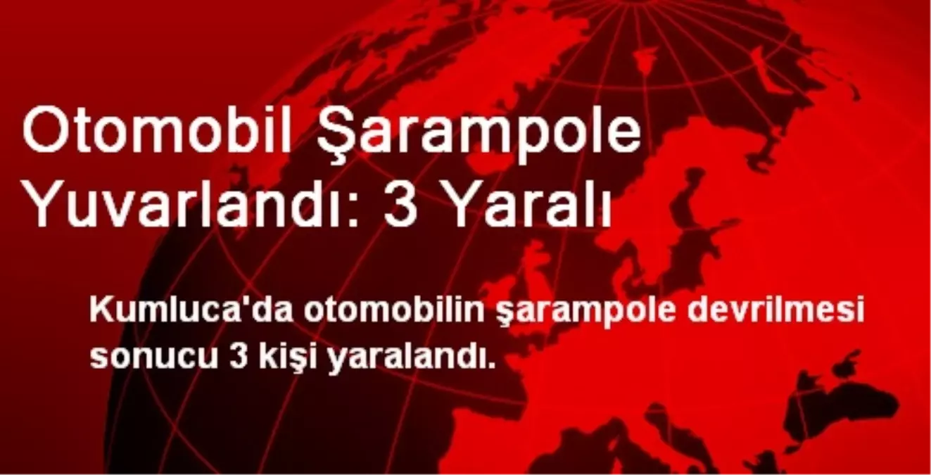 Antalya\'da Otomobil Şarampole Yuvarlandı: 3 Yaralı